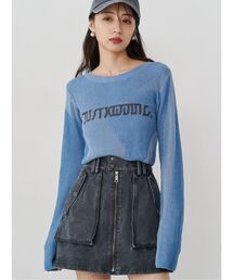 MURUA | ロゴアップリケランダムニット(ニット/セーター)