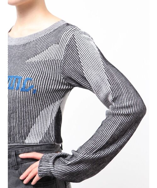 MURUA(ムルーア)の「ロゴアップリケランダムニット(ニット/セーター・レディース・ピンク/ブルー/ブラック・FREE)」の15枚目の写真