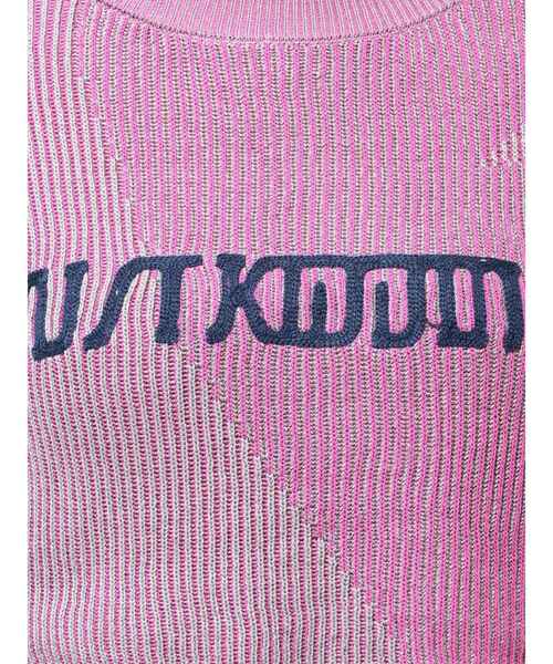 MURUA(ムルーア)の「ロゴアップリケランダムニット(ニット/セーター・レディース・ピンク/ブルー/ブラック・FREE)」の19枚目の写真