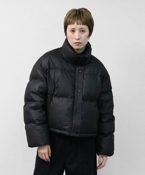 エコレザーショートダウンジャケット ECO LEATHER SHORT DOWN JACKET