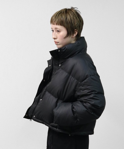 エコレザーショートダウンジャケット ECO LEATHER SHORT DOWN JACKET