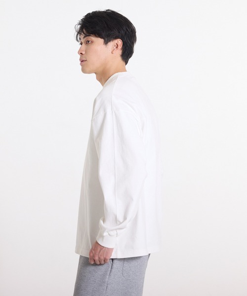 coca（coca）（コカ）の「ヘビーウェイトフットボールロンT |ユニセックス（Tシャツ/カットソー・メンズ・ホワイト/ブラック/ピンク系その他/ライトベージュ・L/M/XL）」の9枚目の写真