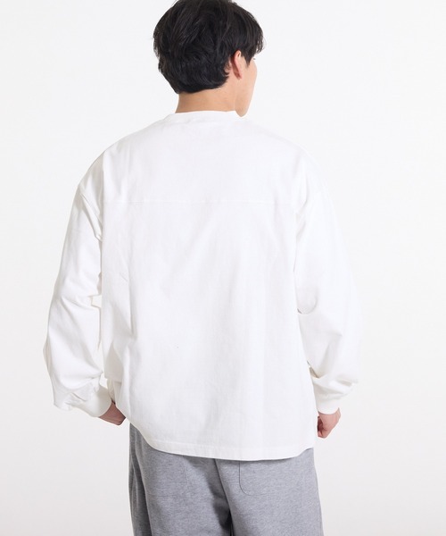 coca（coca）（コカ）の「ヘビーウェイトフットボールロンT |ユニセックス（Tシャツ/カットソー・メンズ・ホワイト/ブラック/ピンク系その他/ライトベージュ・L/M/XL）」の11枚目の写真