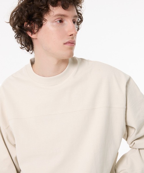 coca（coca）（コカ）の「ヘビーウェイトフットボールロンT |ユニセックス（Tシャツ/カットソー・メンズ・ホワイト/ブラック/ピンク系その他/ライトベージュ・L/M/XL）」の15枚目の写真