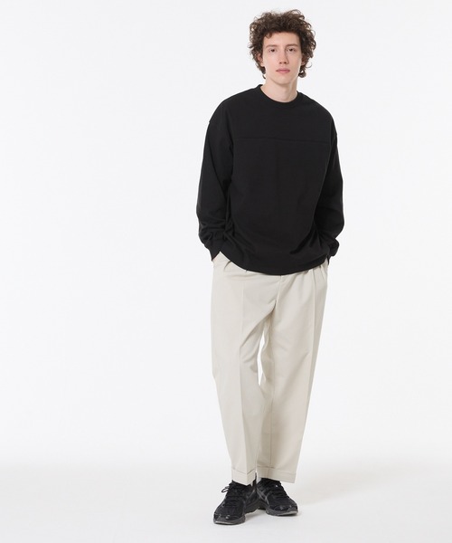 coca（coca）（コカ）の「ヘビーウェイトフットボールロンT |ユニセックス（Tシャツ/カットソー・メンズ・ホワイト/ブラック/ピンク系その他/ライトベージュ・L/M/XL）」の16枚目の写真