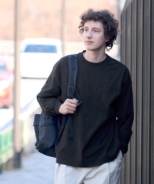 coca（coca）（コカ）の「ヘビーウェイトフットボールロンT |ユニセックス（Tシャツ/カットソー・メンズ・ホワイト/ブラック/ピンク系その他/ライトベージュ・L/M/XL）」の18枚目の写真