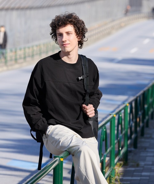 coca（coca）（コカ）の「ヘビーウェイトフットボールロンT |ユニセックス（Tシャツ/カットソー・メンズ・ホワイト/ブラック/ピンク系その他/ライトベージュ・L/M/XL）」の19枚目の写真