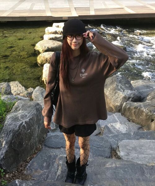 PHOS333(フォースサンサンサン)の「Divine Waffle Long Sleeved/Dark Brown(Tシャツ/カットソー・レディース・その他・MEDIUM/LARGE)」の8枚目の写真