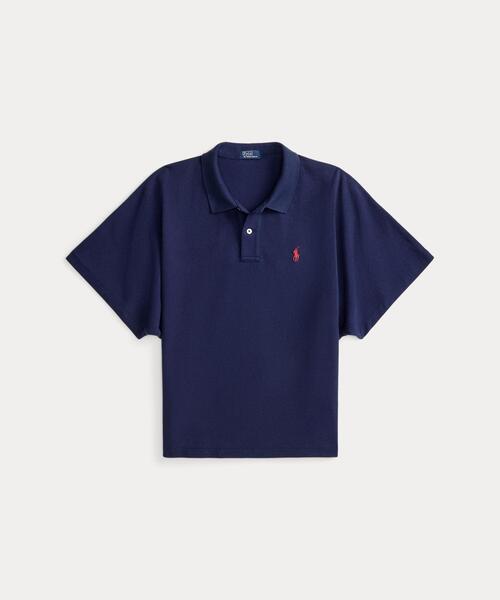 POLO RALPH LAUREN（ポロ ラルフ ローレン）の「ドルマンスリーブ メッシュ ポロシャツ（ポロシャツ・レディース・ネイビー系1・XS/S/M/L）」の2枚目の写真