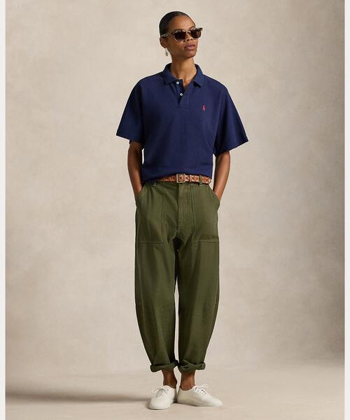 POLO RALPH LAUREN（ポロ ラルフ ローレン）の「ドルマンスリーブ メッシュ ポロシャツ（ポロシャツ・レディース・ネイビー系1・XS/S/M/L）」の3枚目の写真