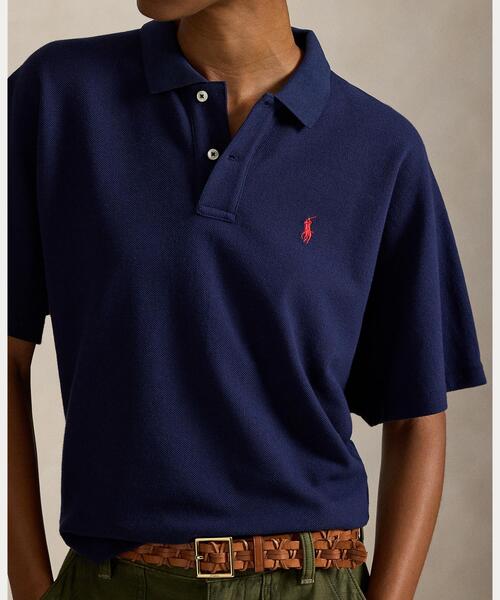 POLO RALPH LAUREN（ポロ ラルフ ローレン）の「ドルマンスリーブ メッシュ ポロシャツ（ポロシャツ・レディース・ネイビー系1・XS/S/M/L）」の5枚目の写真