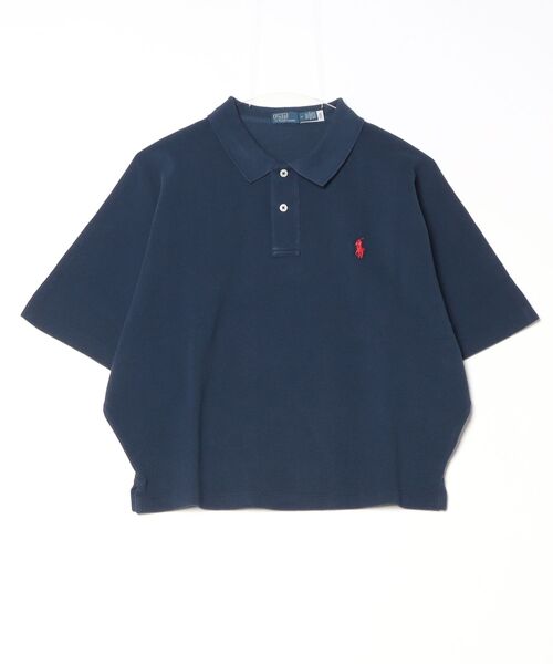 POLO RALPH LAUREN（ポロ ラルフ ローレン）の「ドルマンスリーブ メッシュ ポロシャツ（ポロシャツ・レディース・ネイビー系1・XS/S/M/L）」の6枚目の写真