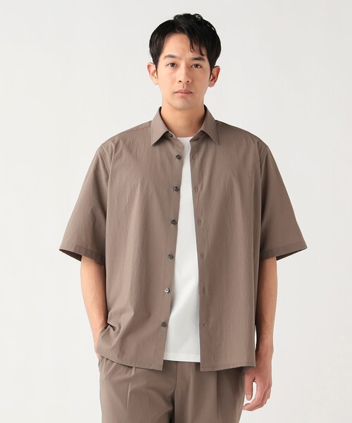 BEAMS HEART(ビームスハート)の「【7/2値下げ】ドライストレッチ ショートスリーブ シャツ(吸水速乾・クールビズ)(シャツ/ブラウス・メンズ・ネイビー/ブラウン系その他4・X-LARGE/MEDIUM/SMALL/LARGE)」の1枚目の写真
