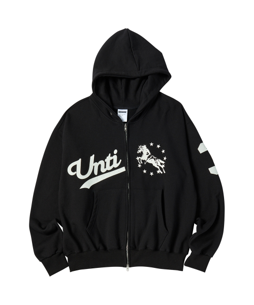 UNTITLED SEOUL(アンタイトル ソウル)の「ユニコーンバスティエンブレムフードジップアップブラック(パーカー・レディース・その他・M/L/MEDIUM/LARGE)」の4枚目の写真