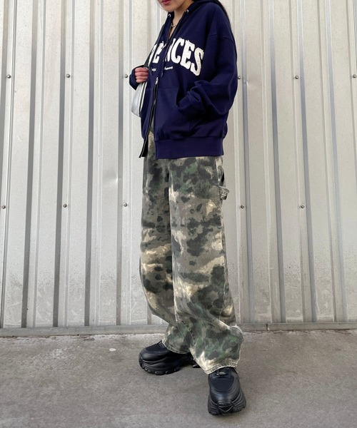 repipi armario（レピピ アルマリオ）の「ワッペンWZIPフーディ（パーカー・キッズ・グレー/グレー×ピンク/ネイビー/ライトグレー・SMALL/MEDIUM/LARGE）」の14枚目の写真