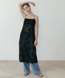 Wildeflower Lace Sleeveless One-piece (black)