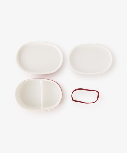 Afternoon Tea（アフタヌーンティー）の「山中塗ストロベリー抗菌小判型ランチボックス（お弁当箱・レディース・ホワイト・ONE SIZE）」の4枚目の写真