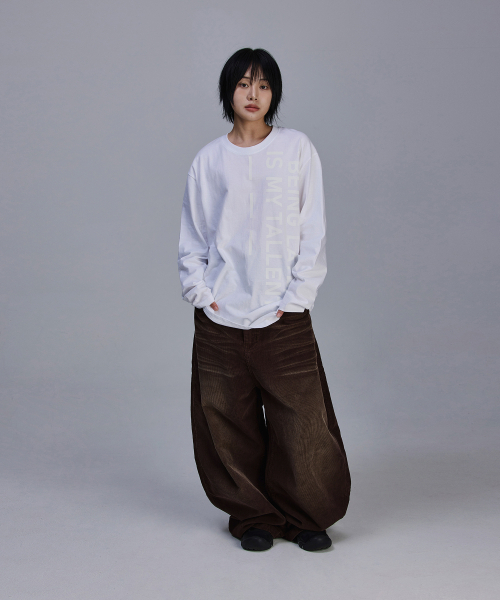 SCALLYWAG（スカリーワグ）の「ウォッシングコーデュロイワイドパンツ[ブラウン]（その他パンツ・レディース・その他・S/M/L/XL）」の4枚目の写真