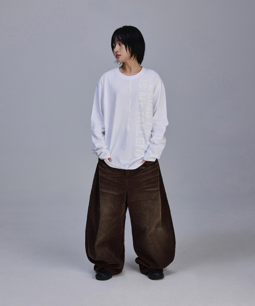 SCALLYWAG（スカリーワグ）の「ウォッシングコーデュロイワイドパンツ[ブラウン]（その他パンツ・レディース・その他・S/M/L/XL）」の5枚目の写真