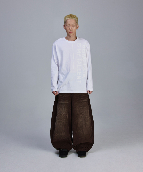 SCALLYWAG（スカリーワグ）の「ウォッシングコーデュロイワイドパンツ[ブラウン]（その他パンツ・レディース・その他・S/M/L/XL）」の10枚目の写真