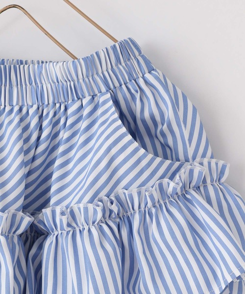 LOWRYS FARM（ローリーズファーム）の「ストライプフリルロングスカート　 647598（スカート・キッズ・ストライプ・150cm/140cm/130cm/120cm/110cm）」の11枚目の写真