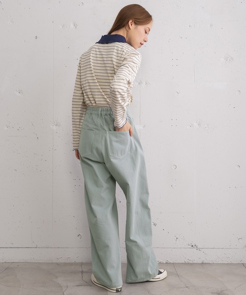 POU DOU DOU（プードゥドゥ）の「ルーズバレルパンツ（その他パンツ・レディース・ライトブルー/ベージュ/インディゴブルー・3）」の4枚目の写真