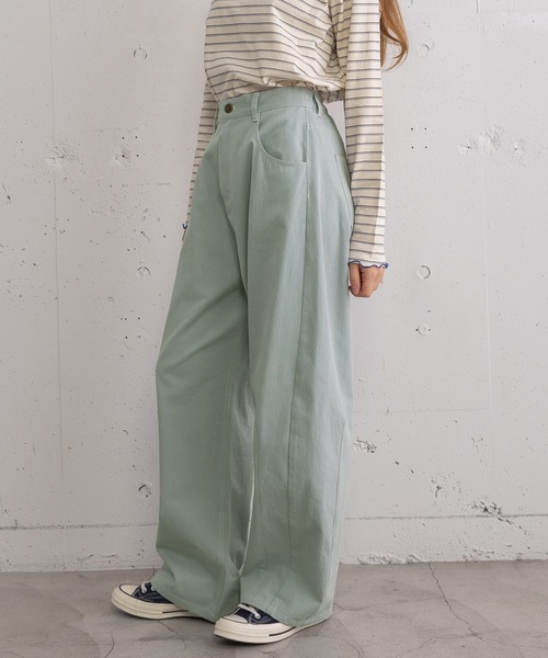 POU DOU DOU（プードゥドゥ）の「ルーズバレルパンツ（その他パンツ・レディース・ライトブルー/ベージュ/インディゴブルー・3）」の5枚目の写真