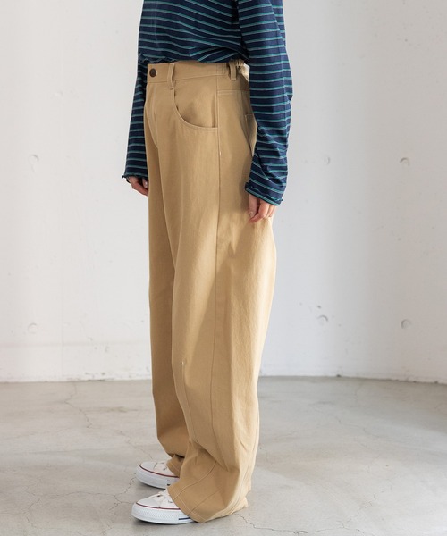 POU DOU DOU（プードゥドゥ）の「ルーズバレルパンツ（その他パンツ・レディース・ライトブルー/ベージュ/インディゴブルー・3）」の12枚目の写真