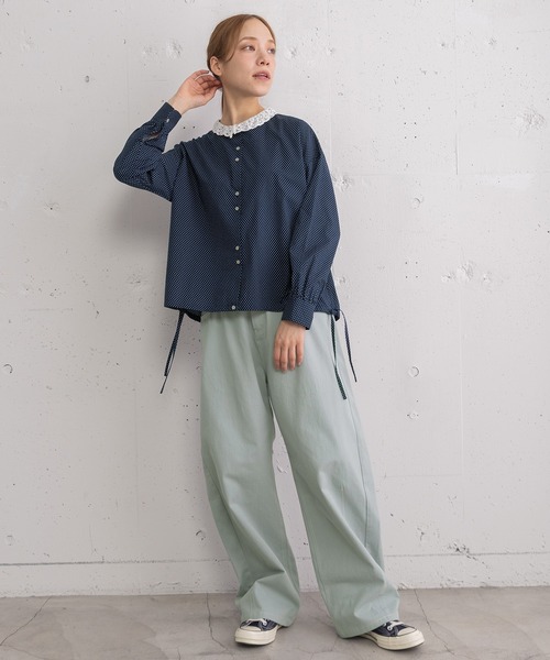 POU DOU DOU（プードゥドゥ）の「ルーズバレルパンツ（その他パンツ・レディース・ライトブルー/ベージュ/インディゴブルー・3）」の21枚目の写真