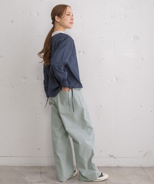POU DOU DOU（プードゥドゥ）の「ルーズバレルパンツ（その他パンツ・レディース・ライトブルー/ベージュ/インディゴブルー・3）」の22枚目の写真