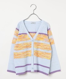BAYFLOW（ベイフロー）の「[お手入れ楽ちん☆アクリル素材]ボーダーニットカーディガン(KIDS)（カーディガン/ボレロ）」
