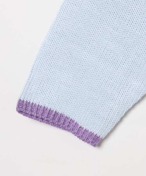 BAYFLOW（ベイフロー）の「[お手入れ楽ちん☆アクリル素材]ボーダーニットカーディガン(KIDS)（カーディガン/ボレロ・キッズ・イエロー/ブルー・150cm/130cm/110cm）」の13枚目の写真