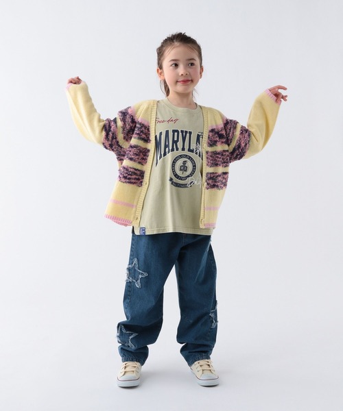 BAYFLOW（ベイフロー）の「[お手入れ楽ちん☆アクリル素材]ボーダーニットカーディガン(KIDS)（カーディガン/ボレロ・キッズ・イエロー/ブルー・150cm/130cm/110cm）」の20枚目の写真