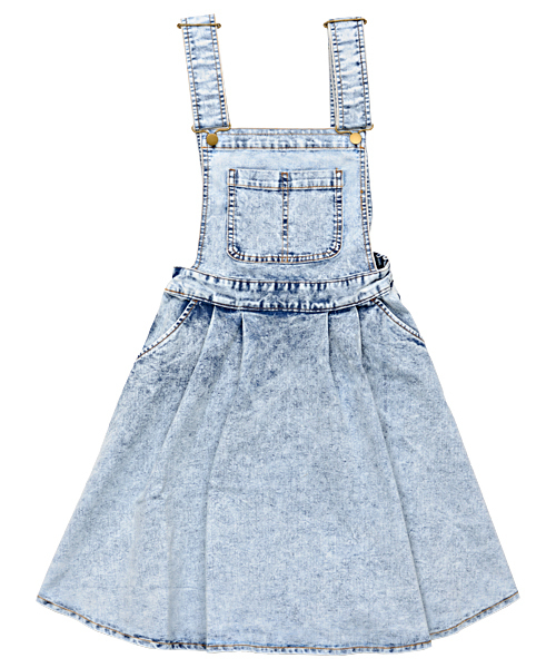 PUNYUS（プニュズ）の「デニムサロペット（ワンピース・レディース・インディゴブルー/ライトインディゴブルー/ライトブルー・1/2/4/3）」の3枚目の写真