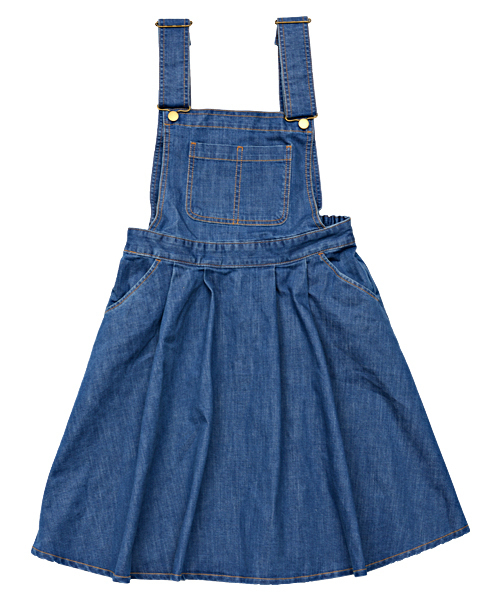 PUNYUS（プニュズ）の「デニムサロペット（ワンピース・レディース・インディゴブルー/ライトインディゴブルー/ライトブルー・1/2/4/3）」の2枚目の写真