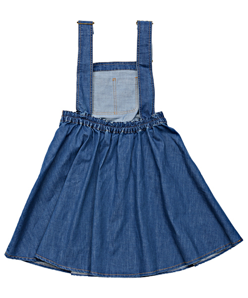 PUNYUS（プニュズ）の「デニムサロペット（ワンピース・レディース・インディゴブルー/ライトインディゴブルー/ライトブルー・1/2/4/3）」の4枚目の写真
