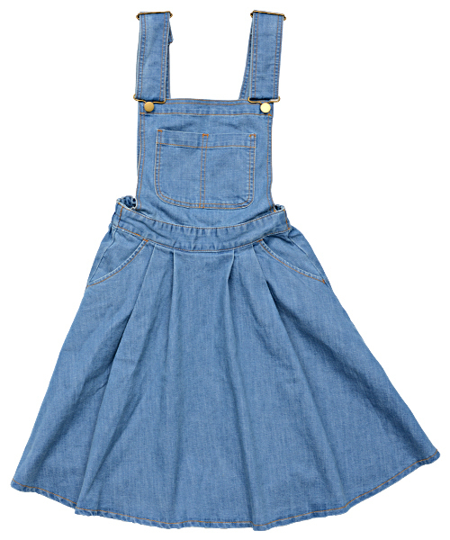 PUNYUS（プニュズ）の「デニムサロペット（ワンピース・レディース・インディゴブルー/ライトインディゴブルー/ライトブルー・1/2/4/3）」の8枚目の写真