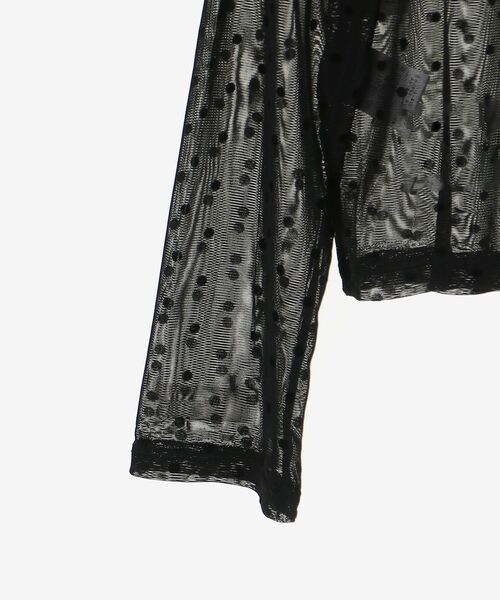 MAJESTIC LEGON（マジェスティックレゴン）の「ドットチュールシアートップス（Tシャツ/カットソー・レディース・ブラック系その他/ホワイト系その他2・MEDIUM）」の15枚目の写真