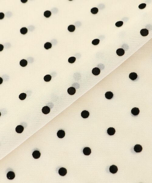 MAJESTIC LEGON（マジェスティックレゴン）の「ドットチュールシアートップス（Tシャツ/カットソー・レディース・ブラック系その他/ホワイト系その他2・MEDIUM）」の17枚目の写真