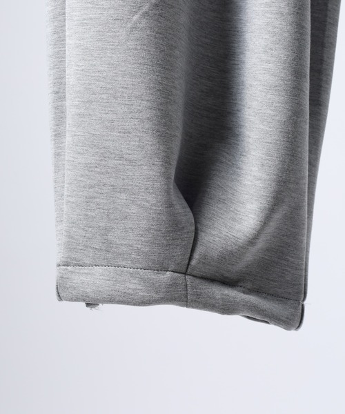 ATELANE（アテレーン）の「ATELANE / レーヨンMIXポンチ/タックイージーパンツ（スウェットパンツ・メンズ・グレー/ブラック・M/L/XL）」の7枚目の写真
