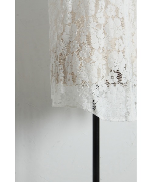 &. NOSTALGIA（アンドドットノスタルジア）の「フラワーレースフーディージャケット（その他アウター・レディース・ブラック/ホワイト・M）」の10枚目の写真