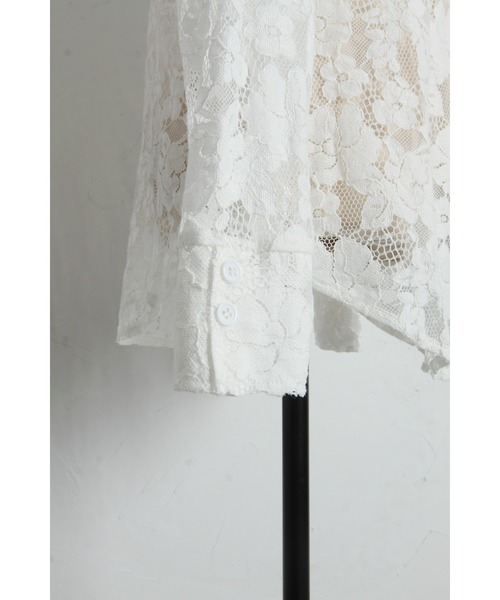 &. NOSTALGIA（アンドドットノスタルジア）の「フラワーレースフーディージャケット（その他アウター・レディース・ブラック/ホワイト・M）」の11枚目の写真