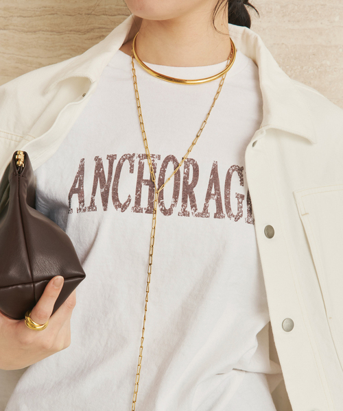 plage(プラージュ)の「JOHNBULL / ジョンブル 別注 PRINT TEEシャツ(Tシャツ/カットソー・レディース・グレー/ホワイト・FREE)」の19枚目の写真