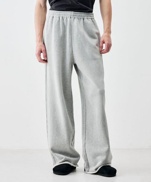 EDITION（エディション）の「ビンテージスウェット ワイドパンツ（スウェットパンツ・メンズ・ブラック/グレー・S/M）」の4枚目の写真