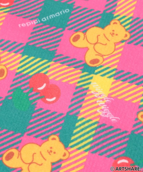 repipi armario（レピピ アルマリオ）の「【wiggle wiggle】ハンカチタオル（ハンカチ/ハンドタオル・キッズ・ピンク/ブラック/ブルー・ONESIZE）」の6枚目の写真