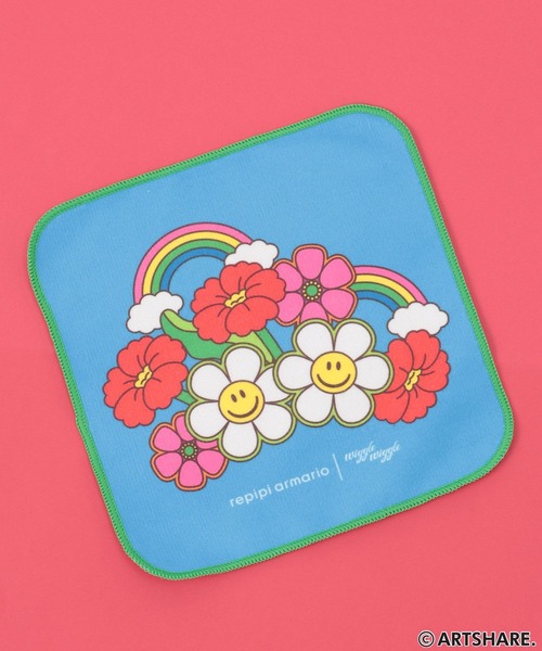 repipi armario（レピピ アルマリオ）の「【wiggle wiggle】ハンカチタオル（ハンカチ/ハンドタオル・キッズ・ピンク/ブラック/ブルー・ONESIZE）」の9枚目の写真