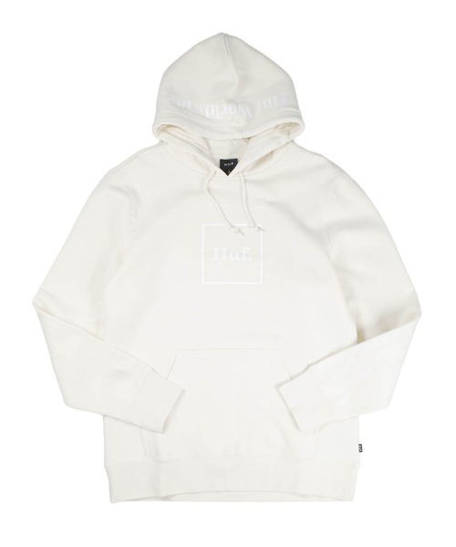 HUF(ハフ)の「【T17】【HUF/ハフ】ESSENTIALS BOX LOGO P/O HOODIE(パーカー・メンズ・ナチュラル/ブラック・MEDIUM/LARGE/X-LARGE)」の13枚目の写真
