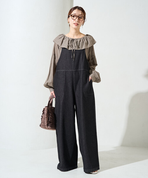 FREAK'S STORE(フリークスストア)の「限定展開 インド フリルカラー ロングスリーブ ブラウス(シャツ/ブラウス・レディース・ブラック/ブルー/モカ/レッド/オフホワイト・フリ-)」の14枚目の写真