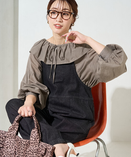 FREAK'S STORE(フリークスストア)の「限定展開 インド フリルカラー ロングスリーブ ブラウス(シャツ/ブラウス・レディース・ブラック/ブルー/モカ/レッド/オフホワイト・フリ-)」の17枚目の写真