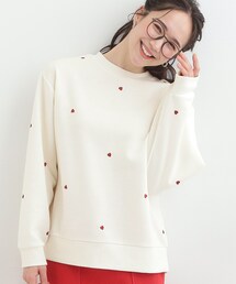 SHOO・LA・RUE | 【洗濯機可】小さめ刺繍で大人見え アソート裏起毛スウェット(スウェット)